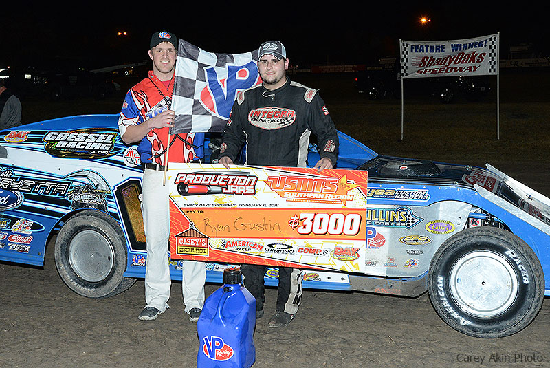 Gustin gets wire-to-wire USMTS win at Shady Oaks Speedway