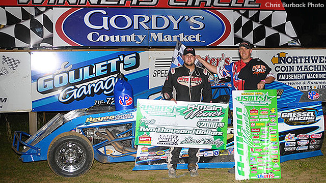 Gustin rebounds, wins USMTS thriller at Eagle Valley Speedway