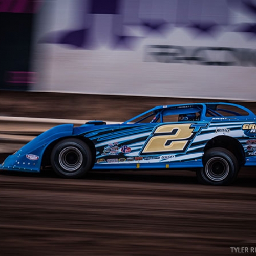 Ryan Gustin at the Wild West Shootout at Arizona Speedway in San Tan Valley, Ariz.